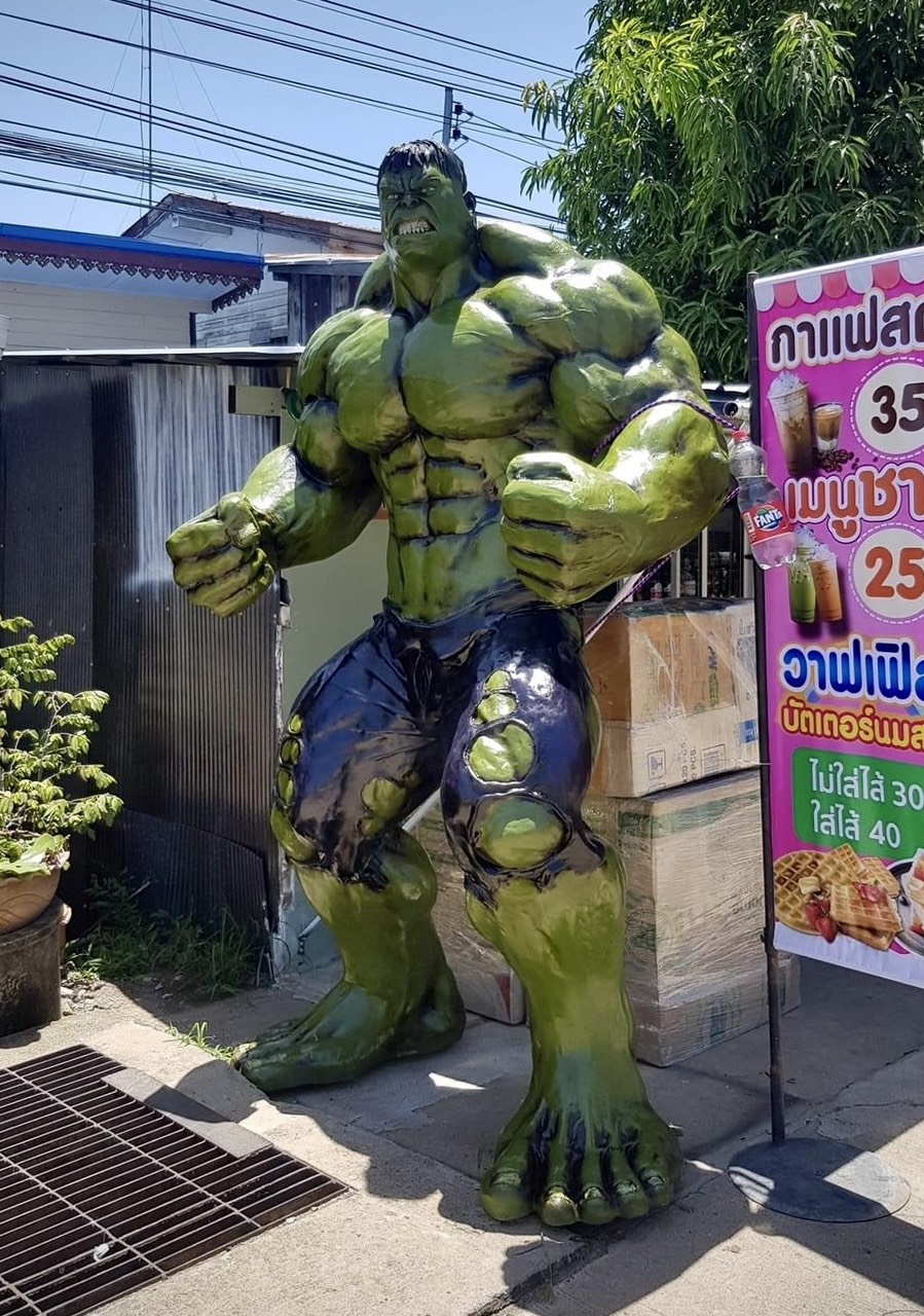 เดอะฮัค ตัวใหญ่ หุ่น The Hulk ยักษ์เขียว สูง2เมตร30ซม สภาพใหม่มือหนึ่ง รูปที่ 7