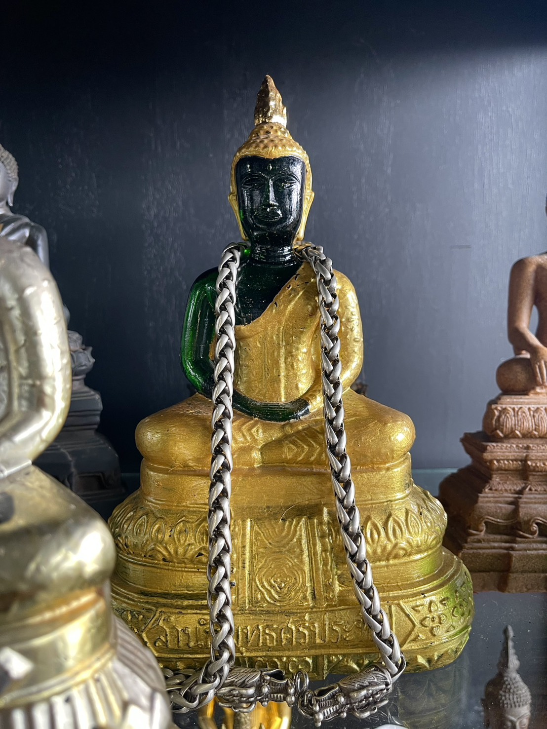 พระแก้วมรกต 25พุทธศตวรรษ ปี2500 หน้าตัก5นิ้ว พระบูชาพิมพ์นิยม ปางสมาธิ รูปที่ 3