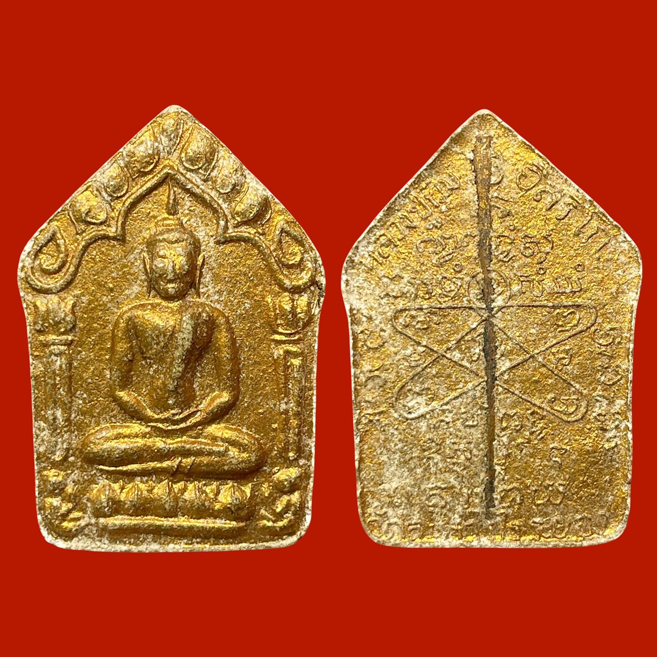 ขุนแผนผงพรายกุมาร หลวงปู่ทิม ปี15 บล็อกแรกB ทาบรอนซ์ทอง ฝังตะกรุดโทน รูปที่ 4