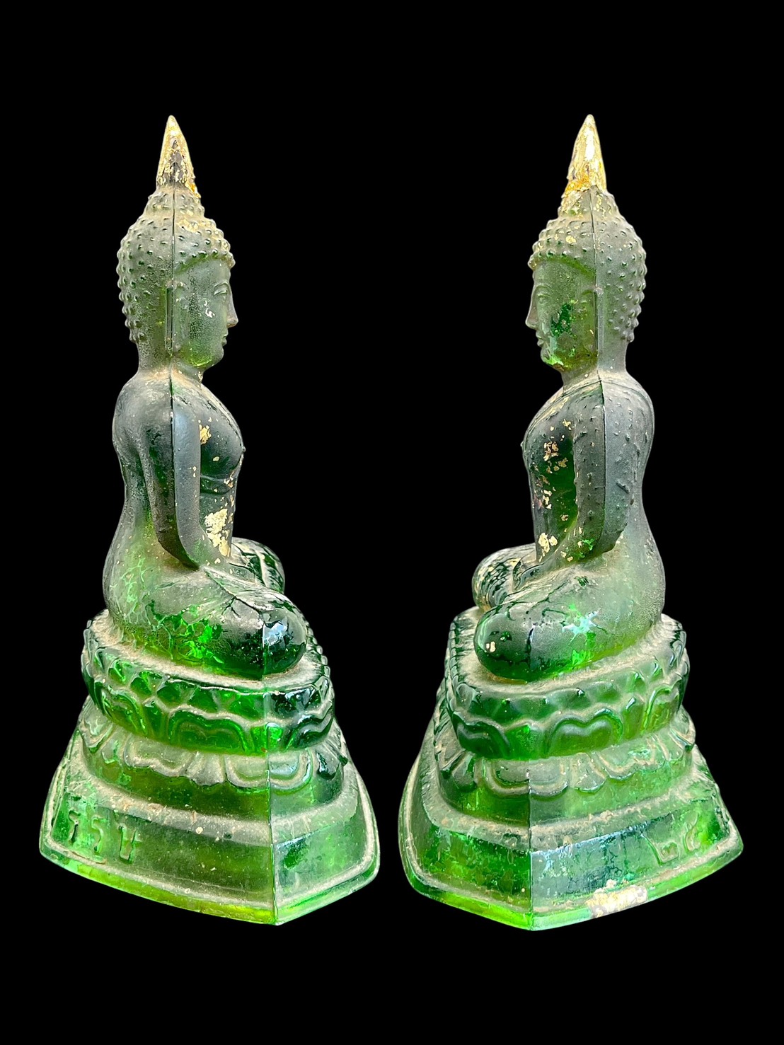 พระแก้วมรกต 25พุทธศตวรรษ ปี2500 หน้าตัก3นิ้ว สีเขียวมรกต บล็อกนิยม รูปที่ 5