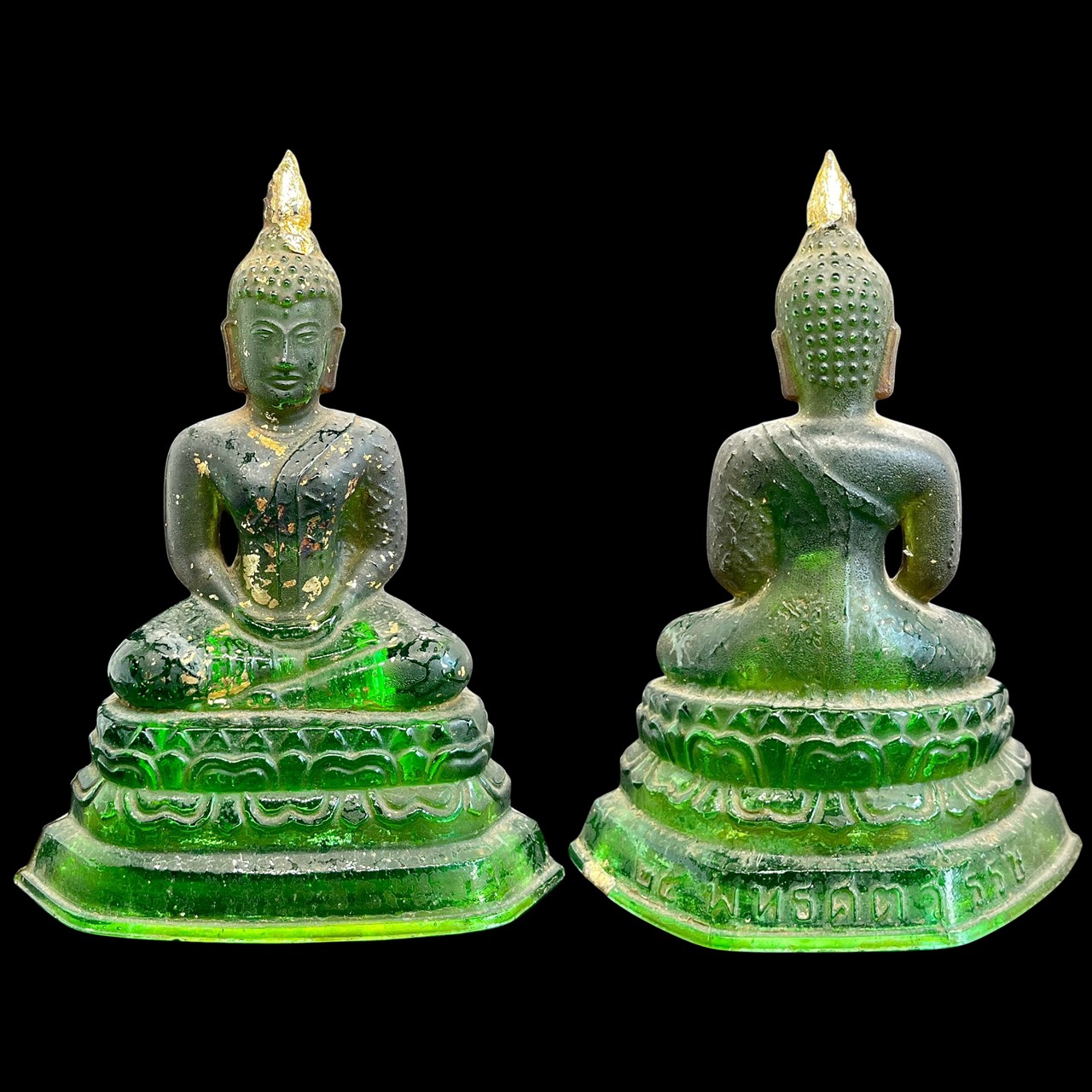 พระแก้วมรกต 25พุทธศตวรรษ ปี2500 หน้าตัก3นิ้ว สีเขียวมรกต บล็อกนิยม รูปที่ 4