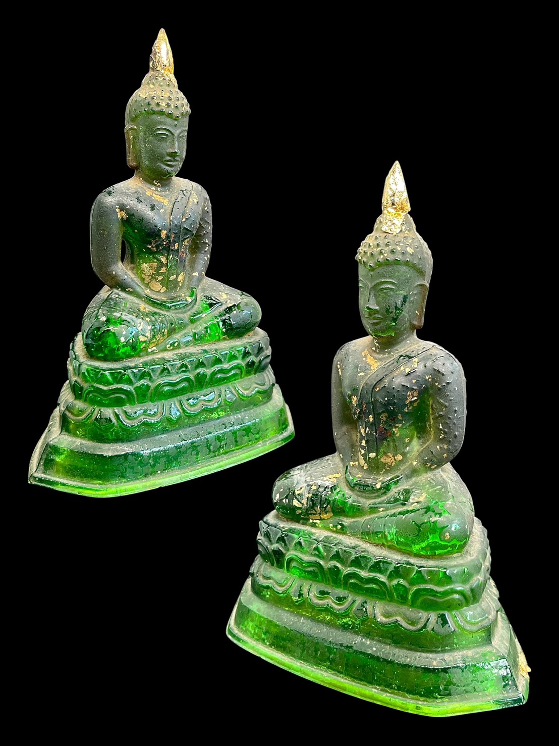 พระแก้วมรกต 25พุทธศตวรรษ ปี2500 หน้าตัก3นิ้ว สีเขียวมรกต บล็อกนิยม รูปที่ 6