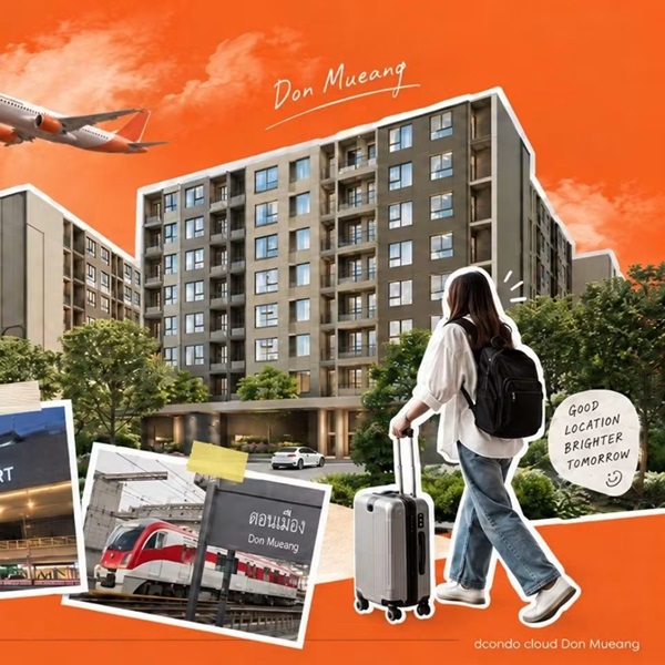 dcondo cloud Don Mueang คอนโด ใกล้สนามบินดอนเมือง แต่งครบ พร้อมอยู่ โทร 082-9946364 รูปที่ 5