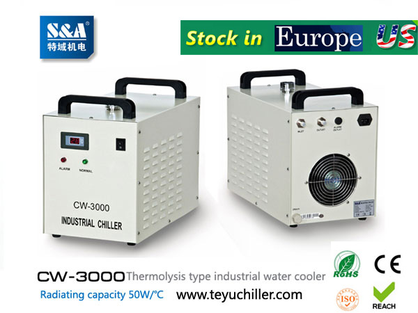 รูปภาพ ​S&A water-cooled chiller CW-3000 AC220V, 50Hz for co2 laser or CNC spindle