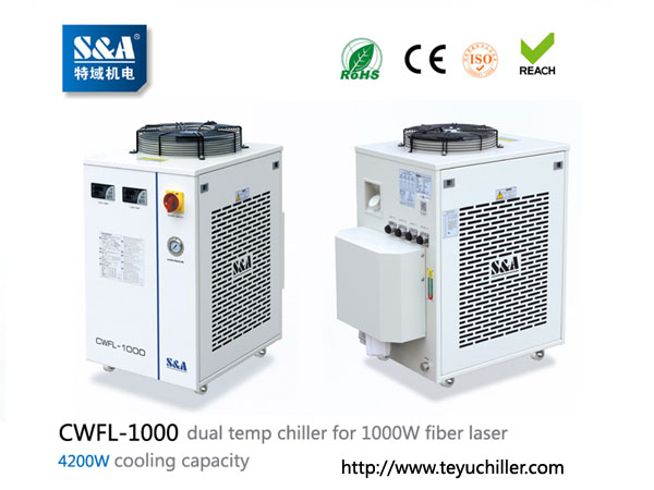 รูปภาพ S&A chiller CWFL-1000 for cooling 1000W fiber laser cutting & engraving machine