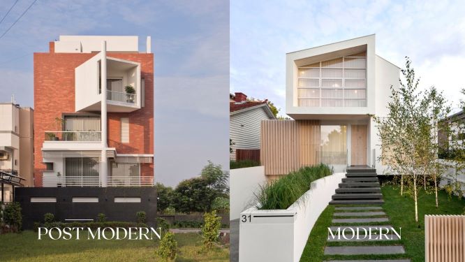 รูปภาพ ดูยังไงให้ออก...หลักการออกแบบบ้านสไตล์ Modern และ Post modern