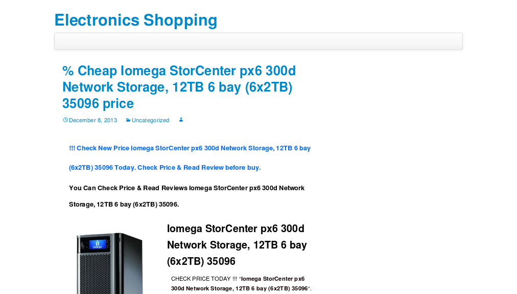 % cheap iomega storcenter px6 300d network storage, 12tb 6 bay (6x2tb) 35096 priceelectronics shopping | electronics shopping รูปที่ 1