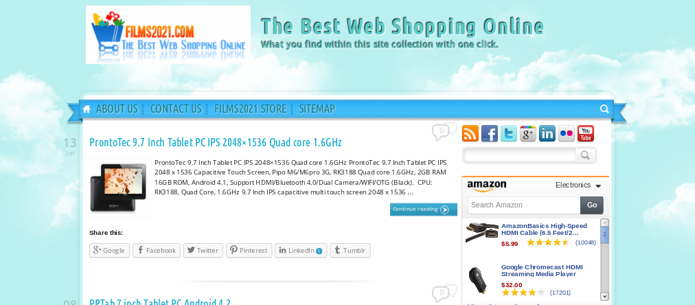 the best web shopping online such as Streaming Films, Movies on DVD, High Definition Movies, Android Tablets รูปที่ 1