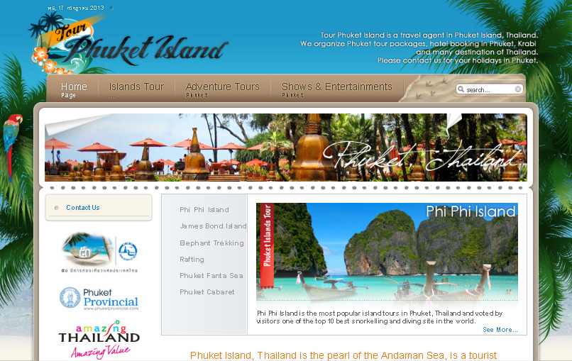 Phuket Tour Packages, Phuket Tours-Travel Agency in Phuket Island Thailand-Day trips Phi Phi Island-James Bond Island-Kr รูปที่ 1