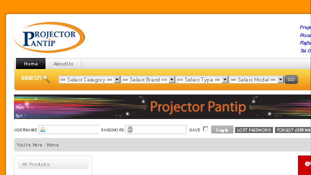 welcome to projectorpantip.com online shop รูปที่ 1