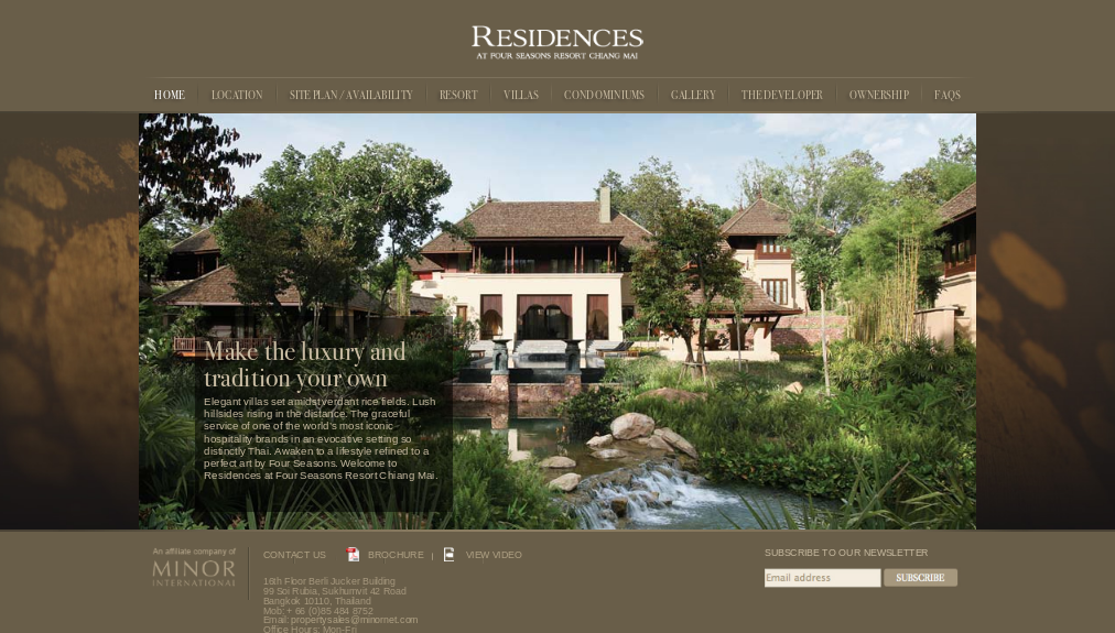 Chiang Mai House for Sale | The Residences Chiang Mai at Four Seasons Resort รูปที่ 1