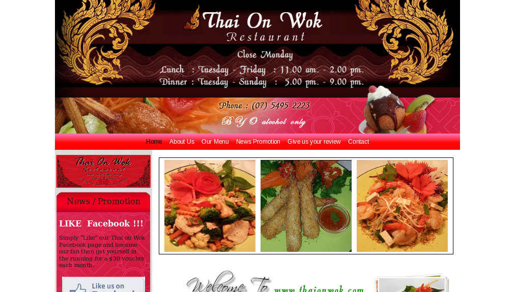 Thai On Wok Restaurant is committed to providing  รูปที่ 1