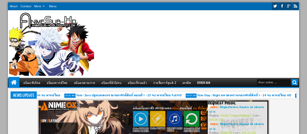 AnimeSub-HD V.2 | เว็บดูการ์ตูนออนไลน์ ดูอนิเมะออนไลน์ ดูอนิเมะซับไทย ดูการ์ตูนพากย์ไทย โหลดอนิเมะ รูปที่ 1