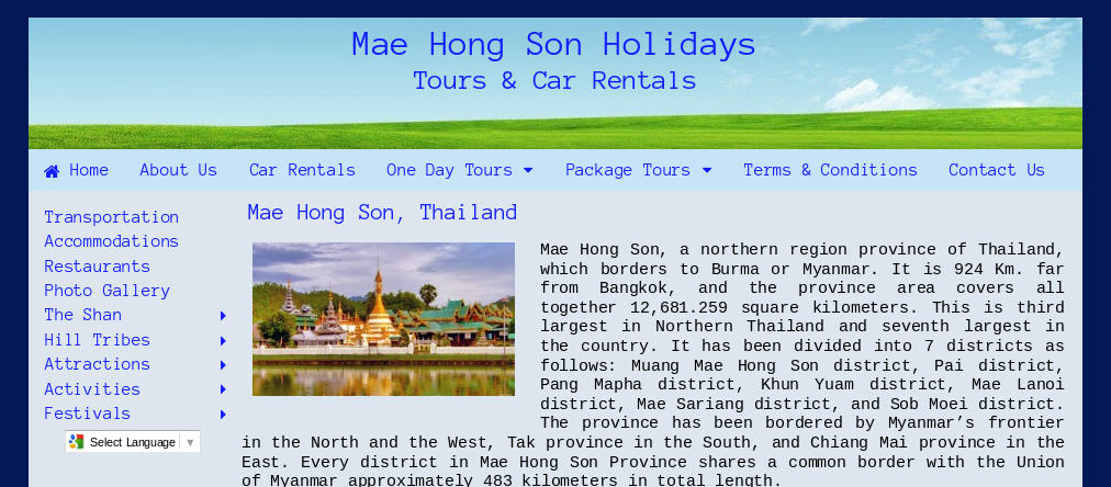Mae Hong Son Holidays, tours and car rentals รูปที่ 1