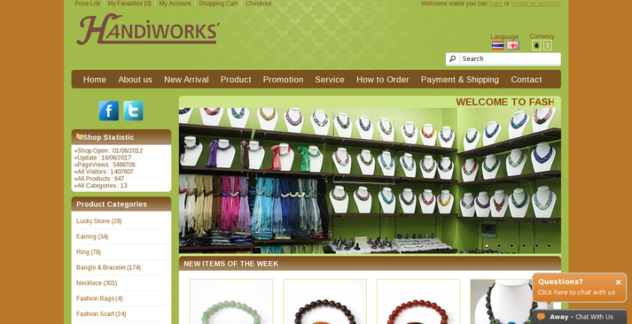 Handiworks:Cheap handmade fashion jewelry retail and wholesale in thailand:Dropship รูปที่ 1